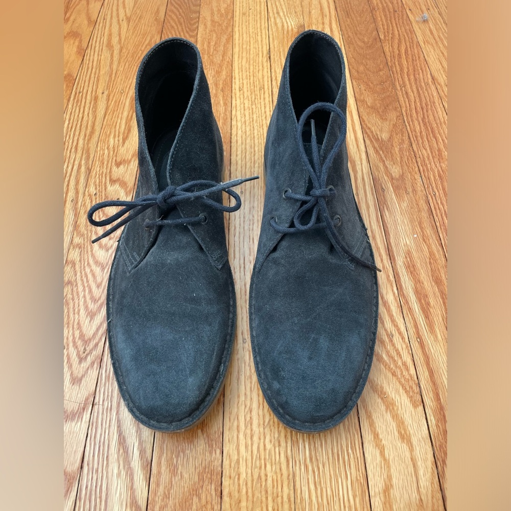 Navy Blue Suede Chukka Boots - 11 - Bloomingdales View 2